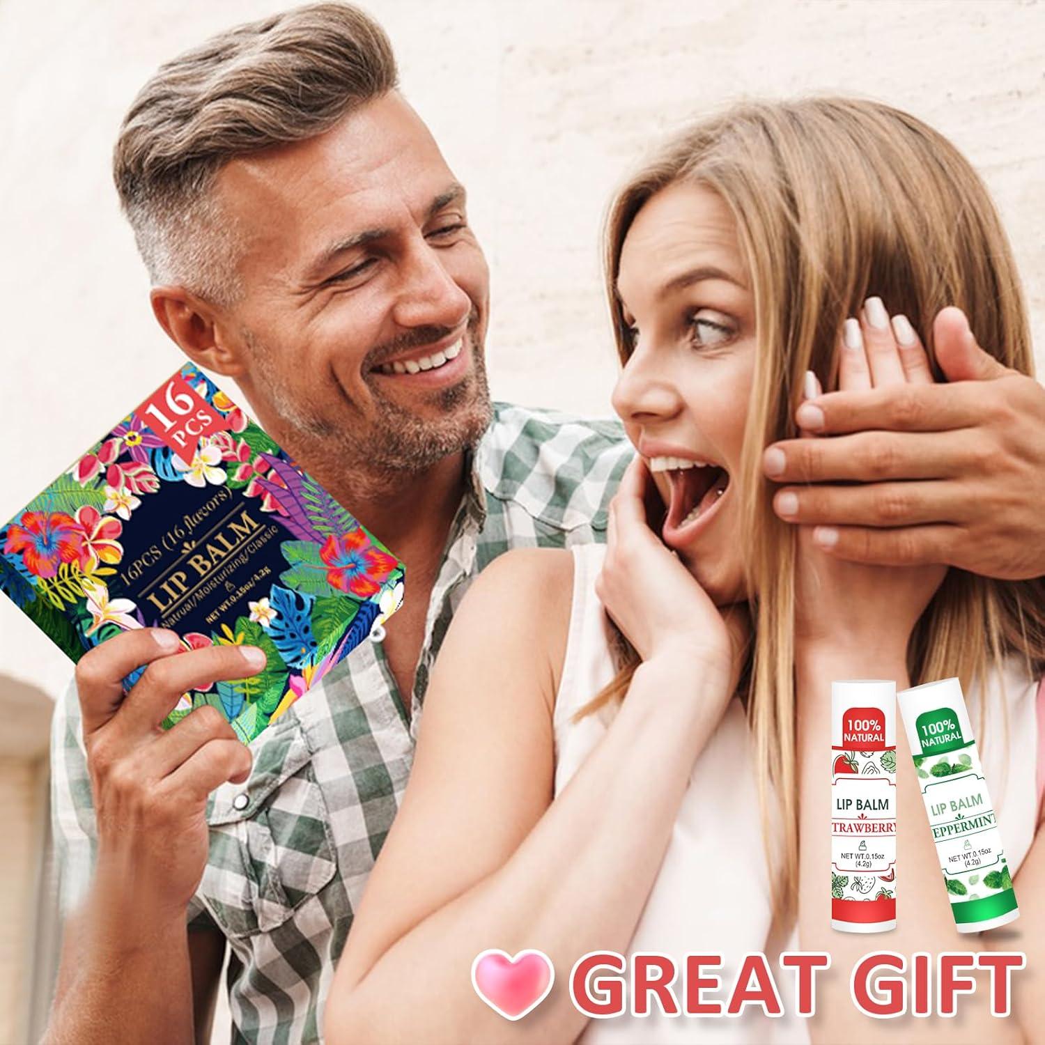 Paquete de 16 Bálsamos Labiales Naturales VISRIE - Hidratantes con Vitamina E y Aceite de Coco