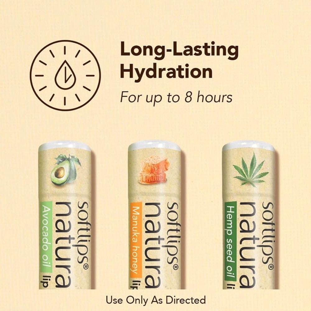 Bálsamo Labial Natural Softlips con Aceite de Aguacate 32g