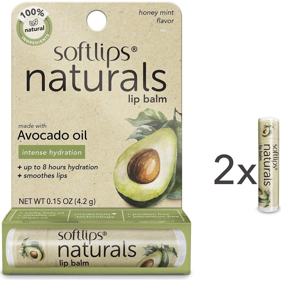 Bálsamo Labial Natural Softlips con Aceite de Aguacate 32g