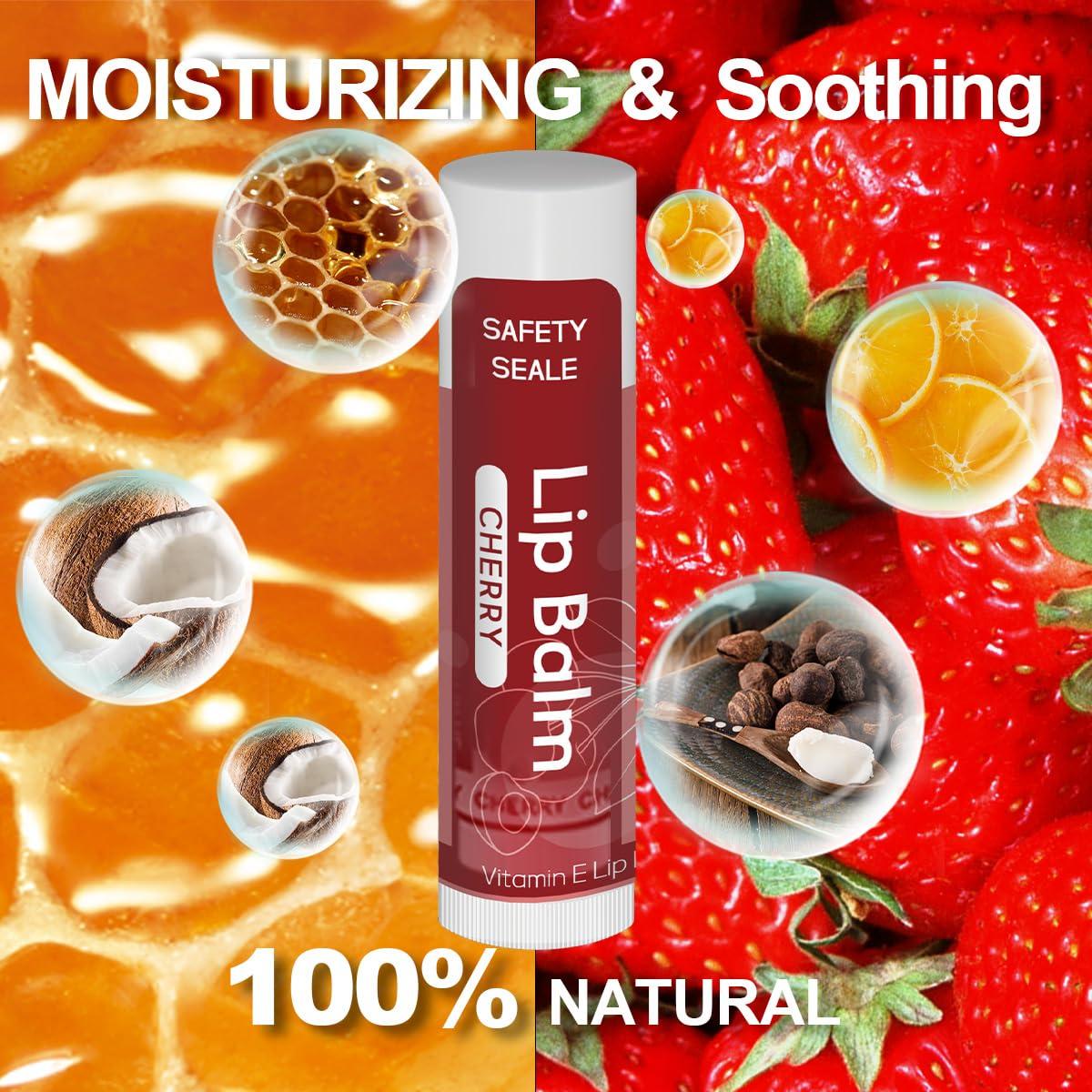 Bálsamo Labial Natural Yopela 84 Unidades con Vitamina E y Coco