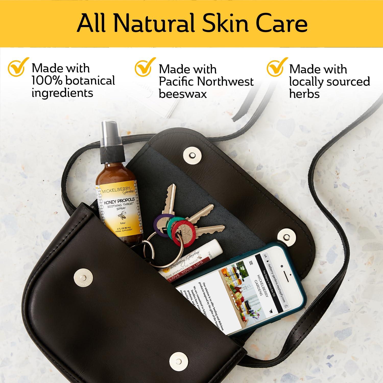 Bálsamo Labial Orgánico Mickelberry Gardens - Hidratante y Sanador (Paquete de 2, Tinte)