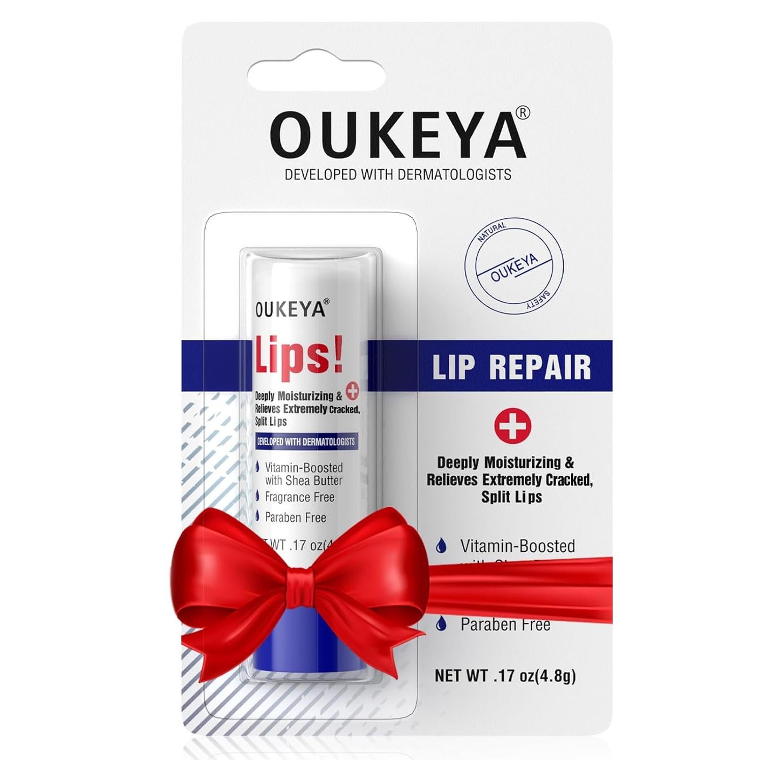 Bálsamo Labial Medicado OUKEYA 4.83g Hidratante Natural