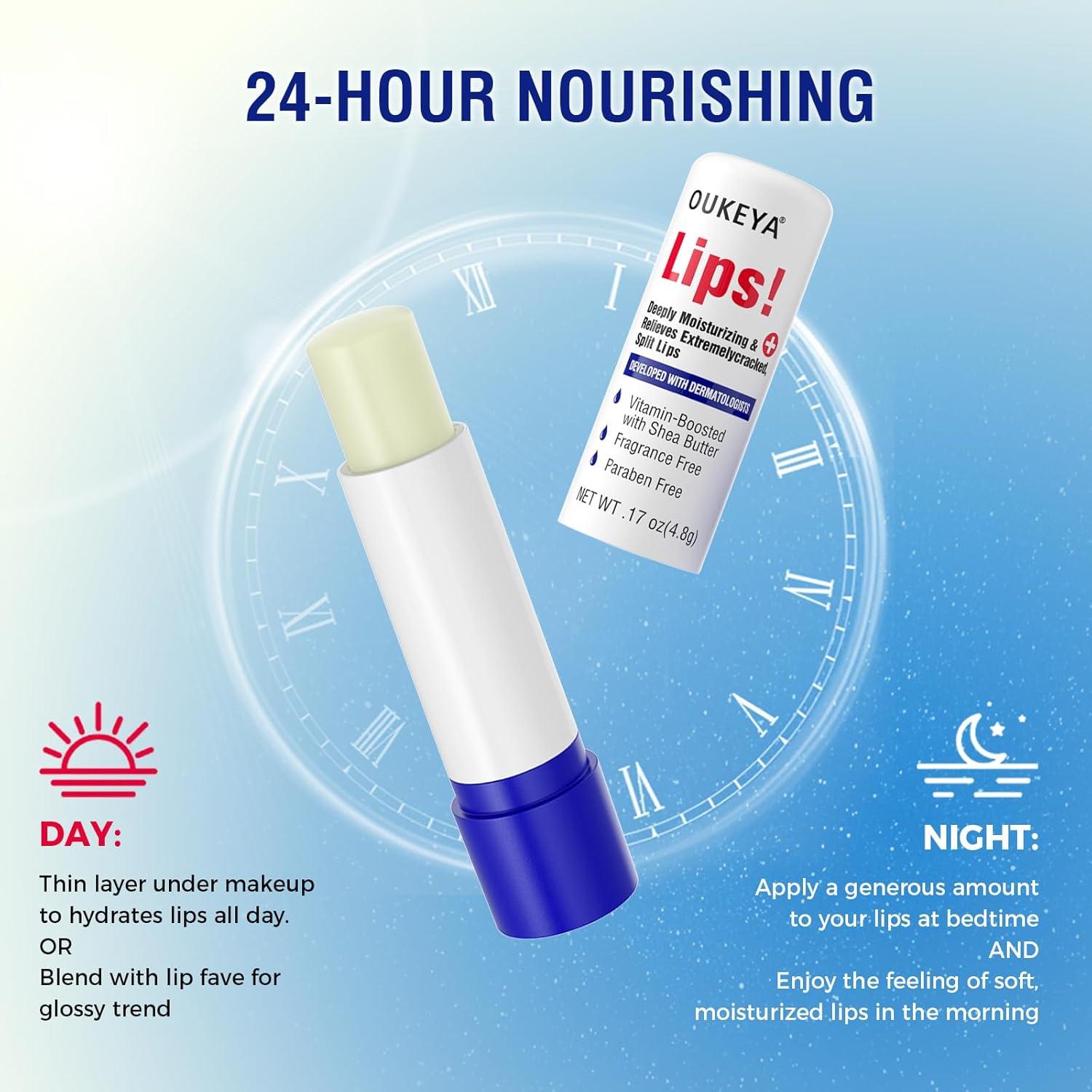 Bálsamo Labial Medicado OUKEYA 4.83g Hidratante Natural