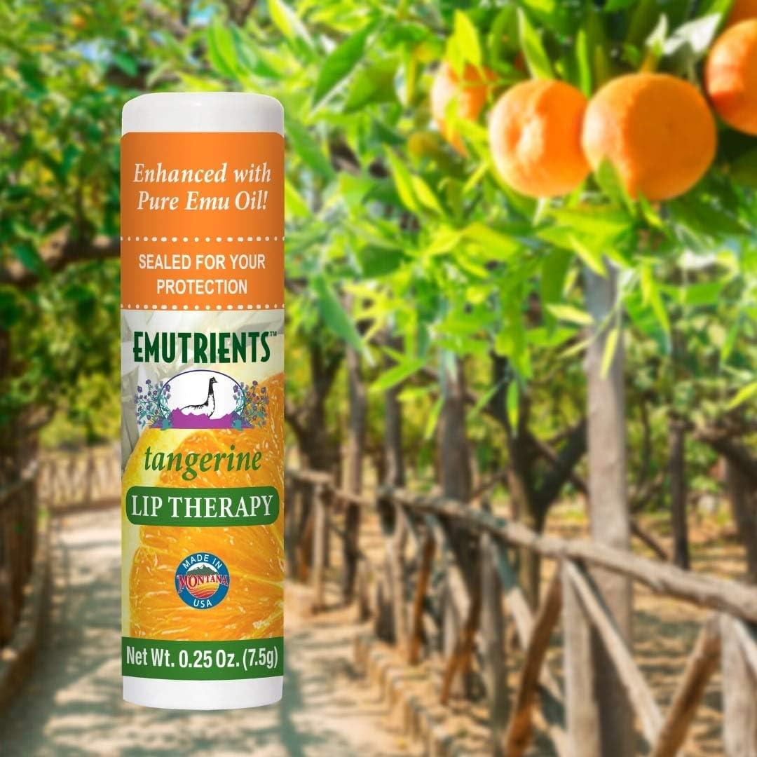 Bálsamo Labial Natural Montana Emu Ranch - 3 Unidades 7.09g - Sabor Mandarina