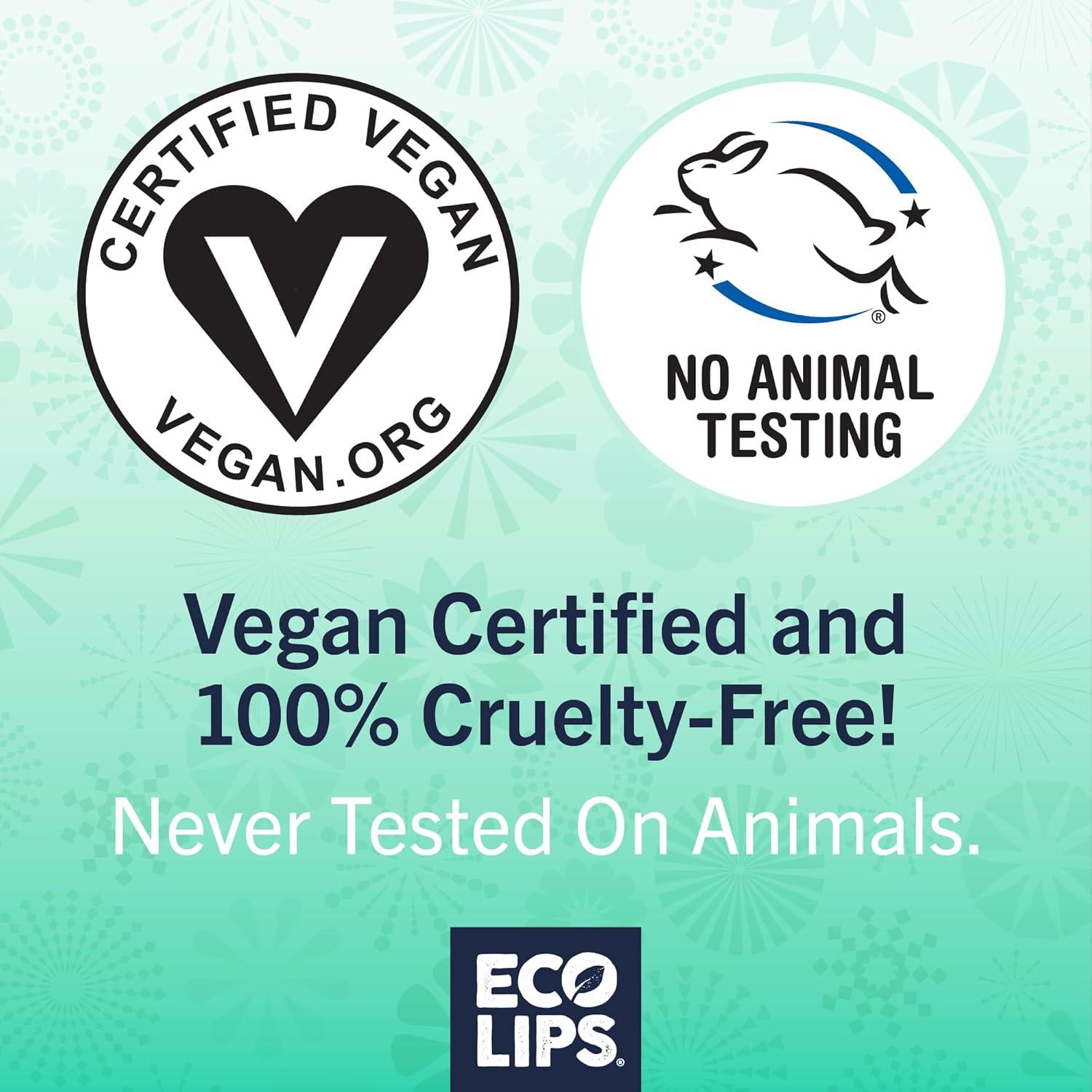 Bálsamo Labial Vegano Eco Lips Bee Free 100% Natural - 6 Tubos