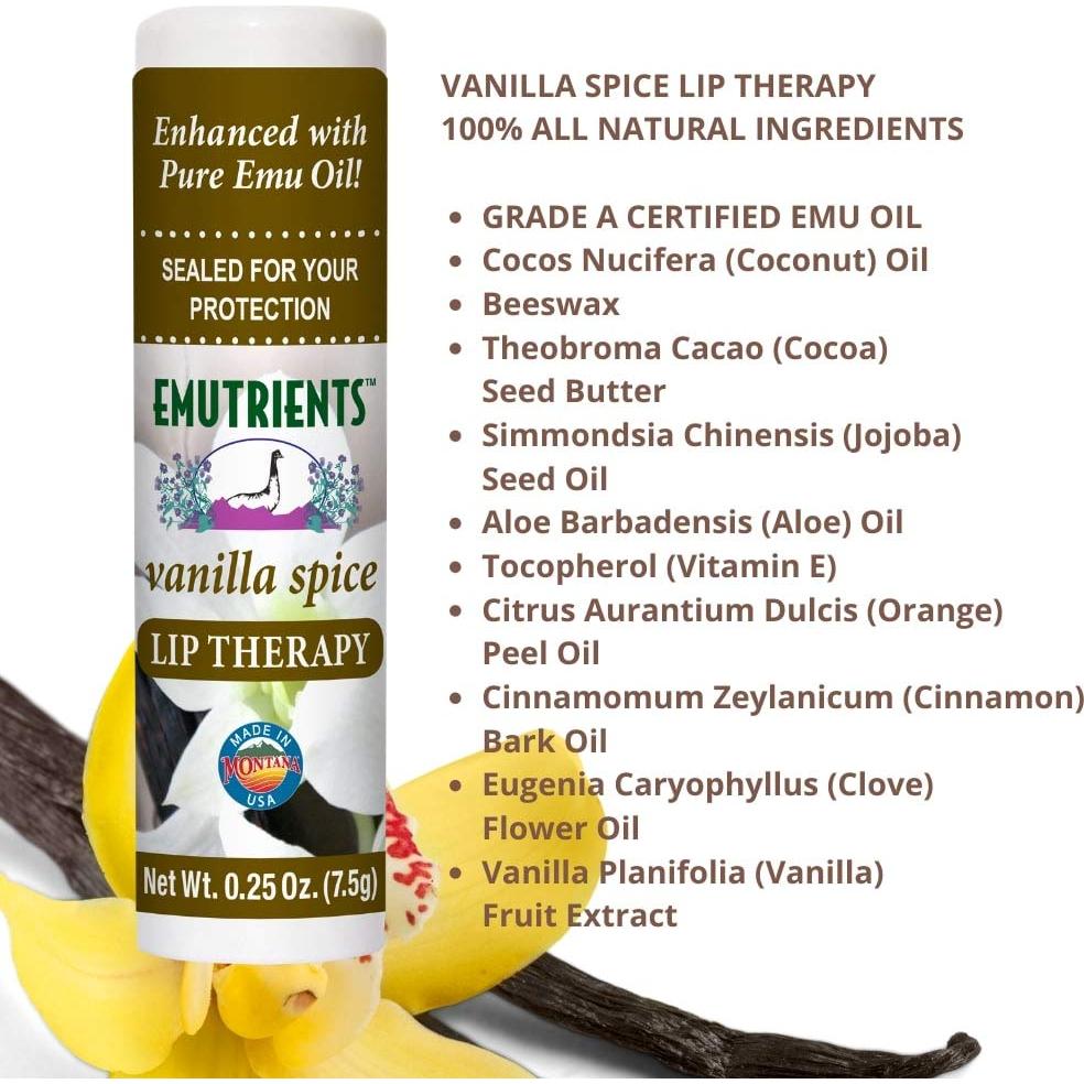 Bálsamo Labial Lip Therapy Montana Emu 7g Vainilla Especiada