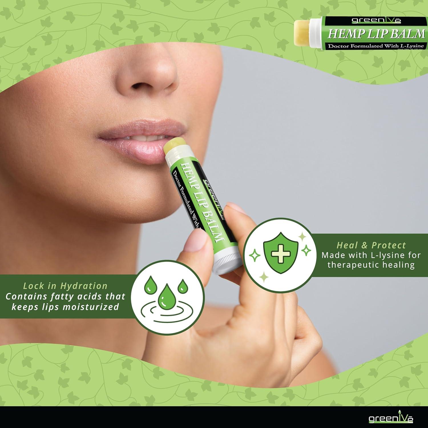Bálsamo Labial Vegano GreenIVe con Omega 3 y 6, 4g
