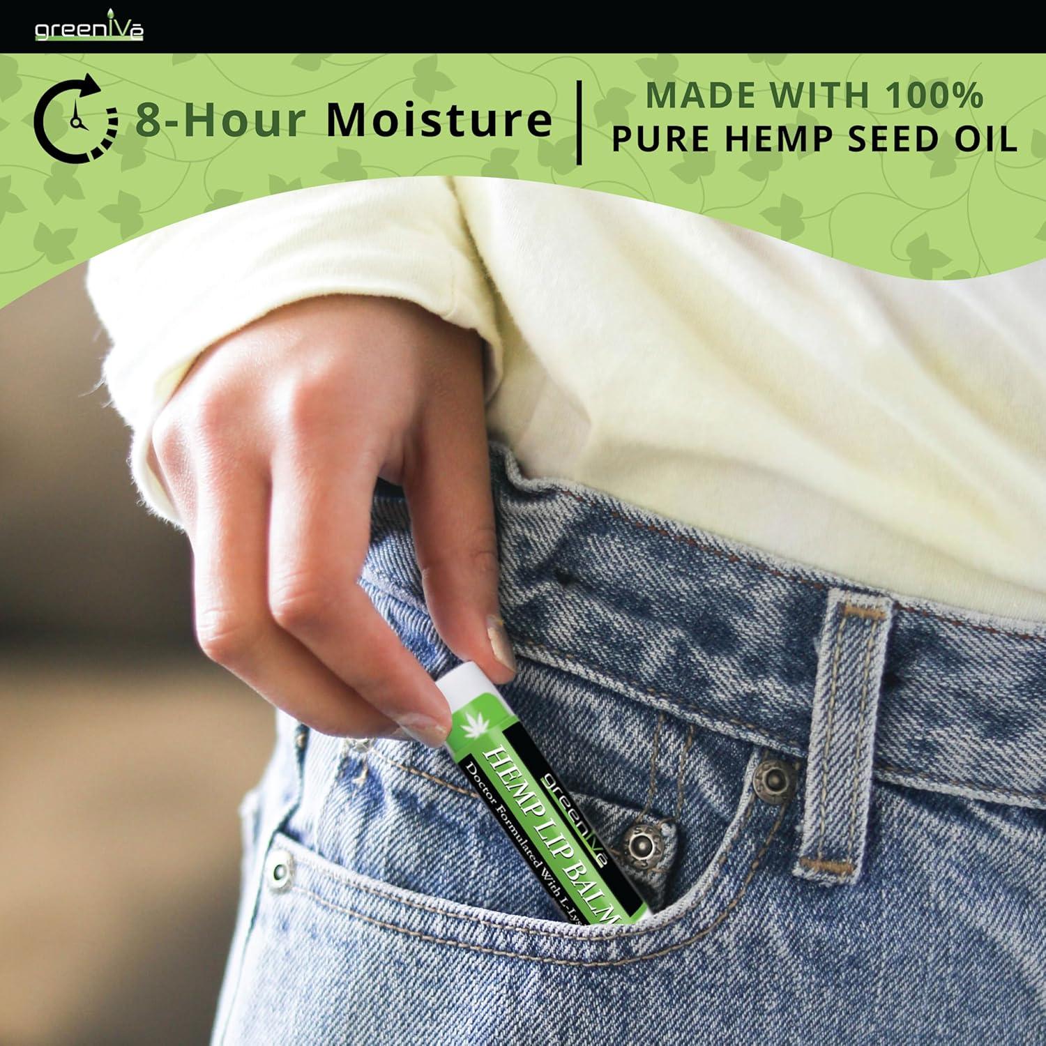 Bálsamo Labial Vegano GreenIVe con Omega 3 y 6, 4g