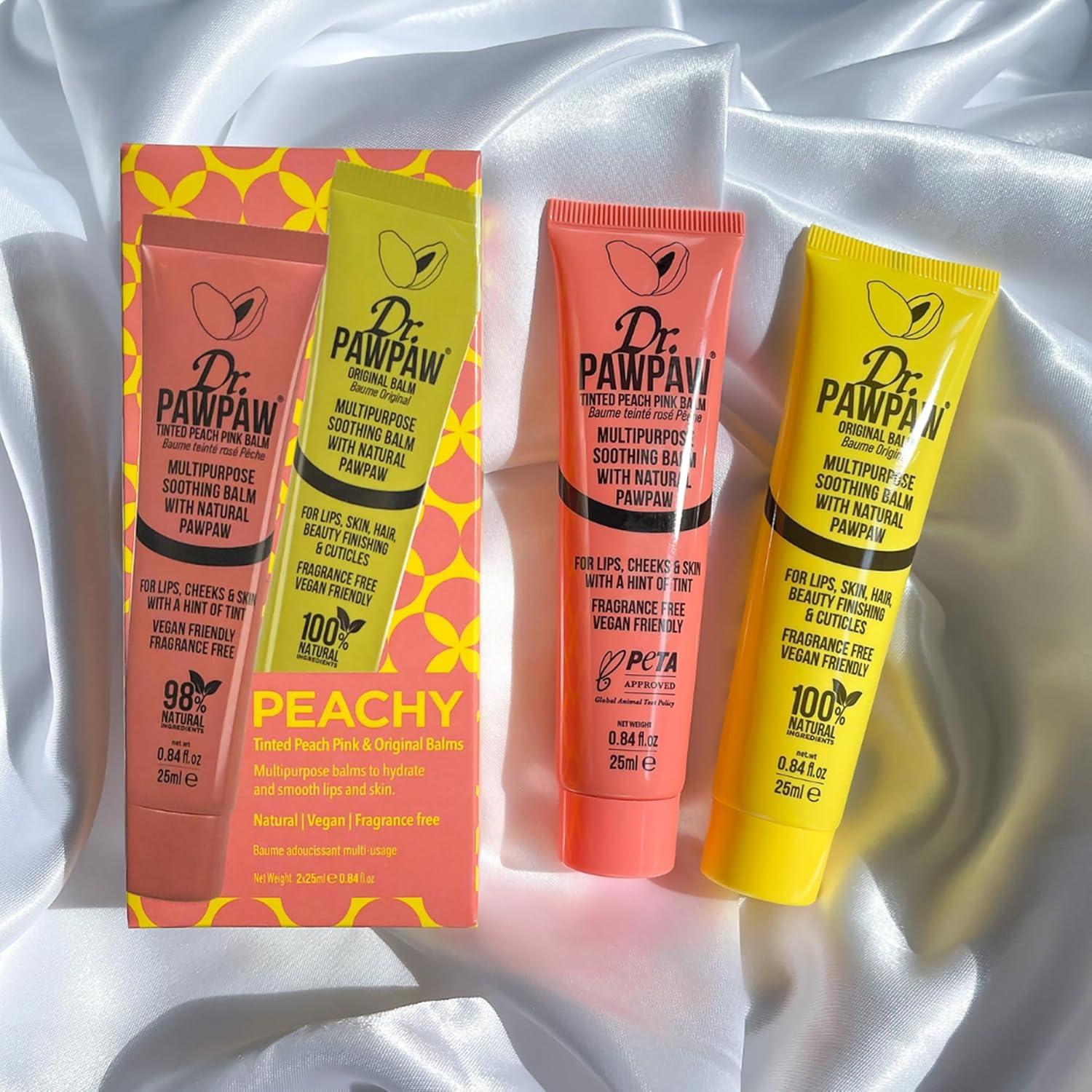 Conjunto de Bálsamos Labiales Dr. PawPaw - Hidratante y Calmante - 2 Piezas