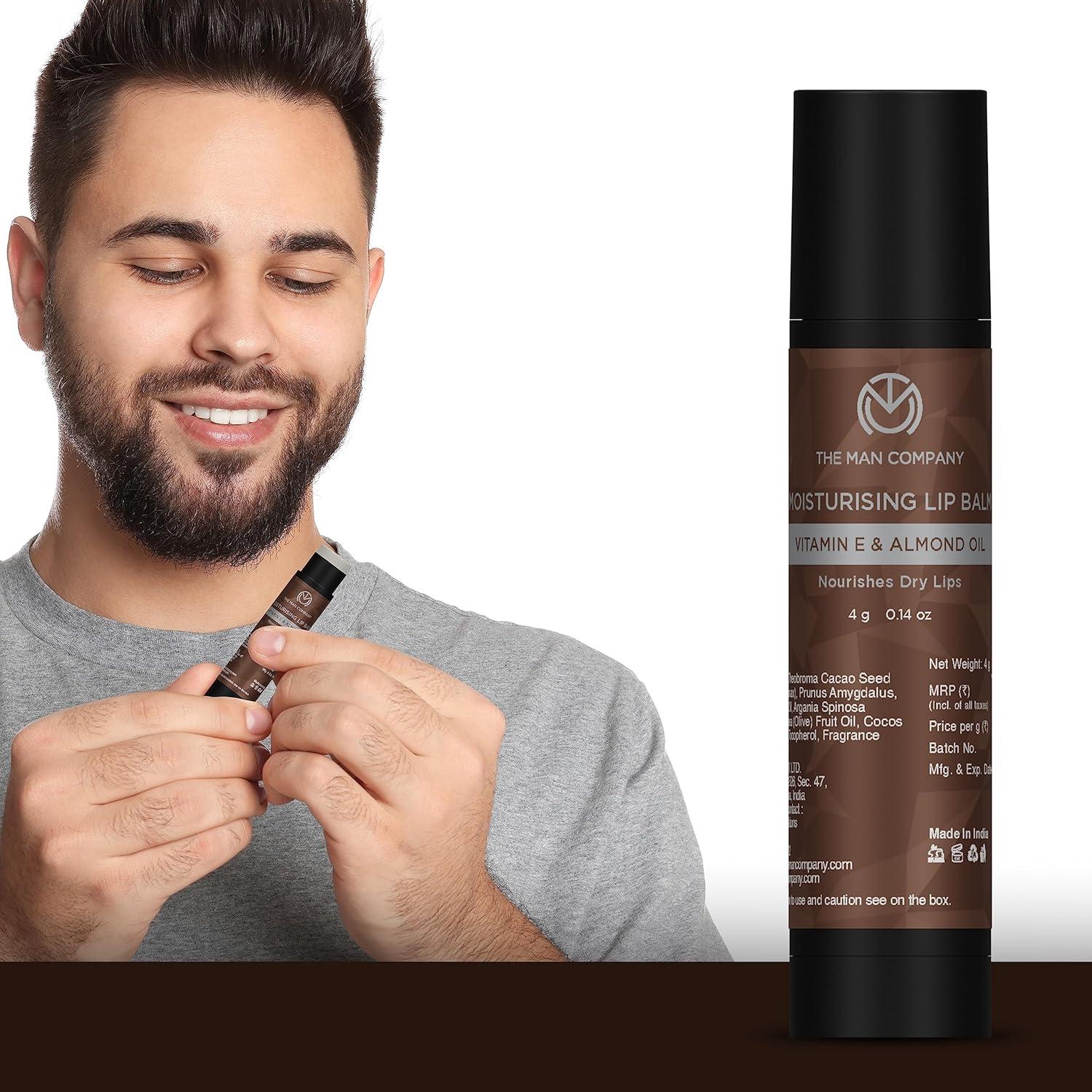 Bálsamo Labial Nutritivo The Man Company 4g - Vitamina E, Almendra