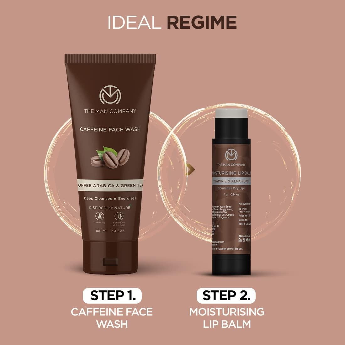 Bálsamo Labial Nutritivo The Man Company 4g - Vitamina E, Almendra