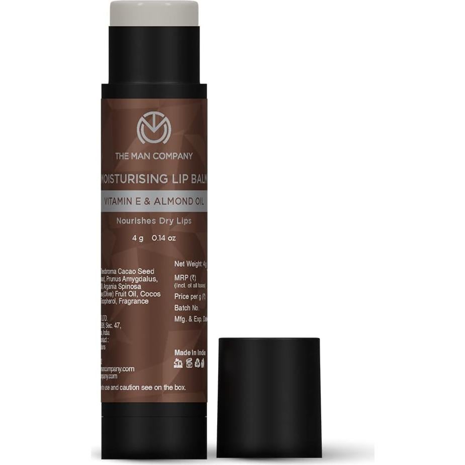 Bálsamo Labial Nutritivo The Man Company 4g - Vitamina E, Almendra