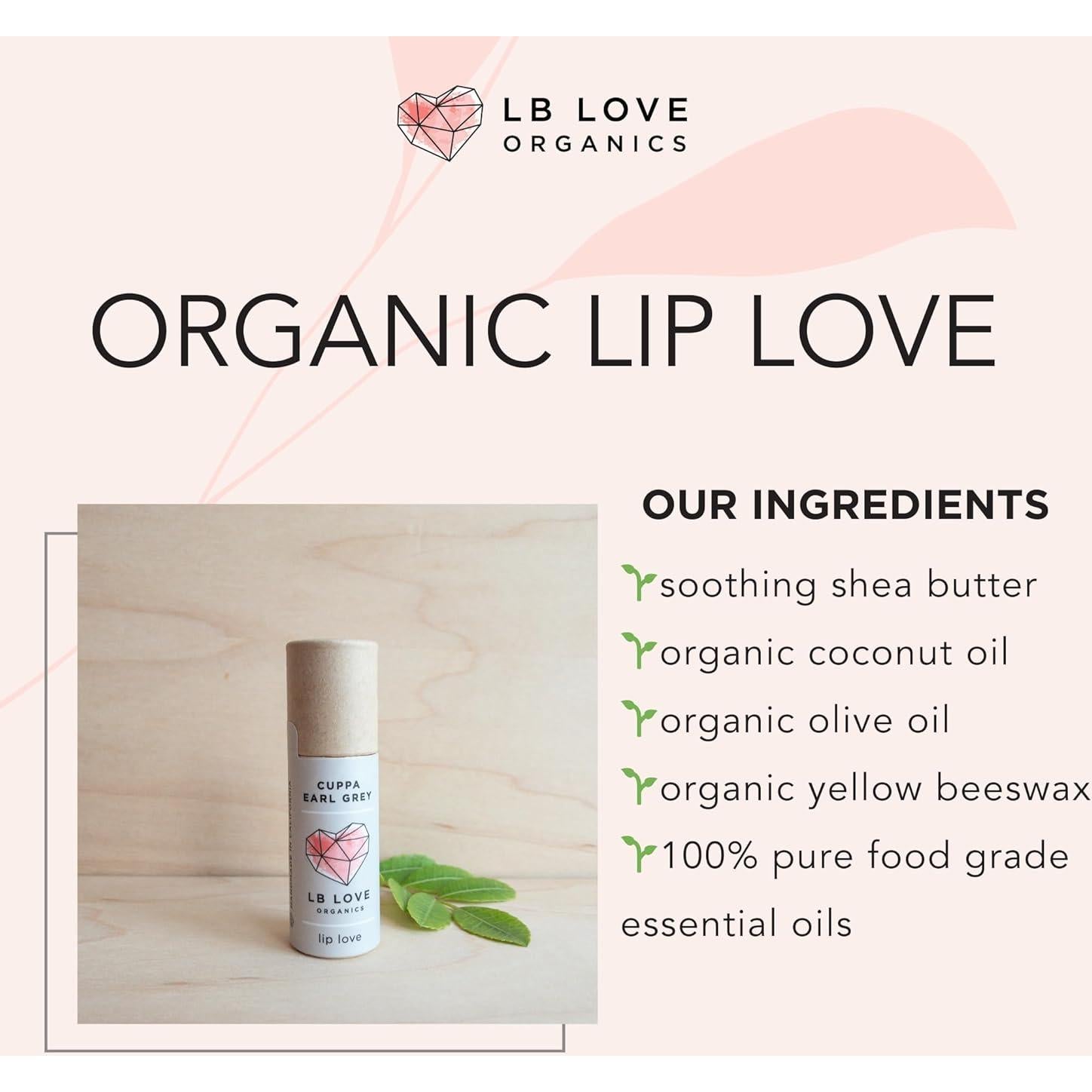 Bálsamo Labial Orgánico Jumbo LB Love Cuppa Earl Grey 100% Natural