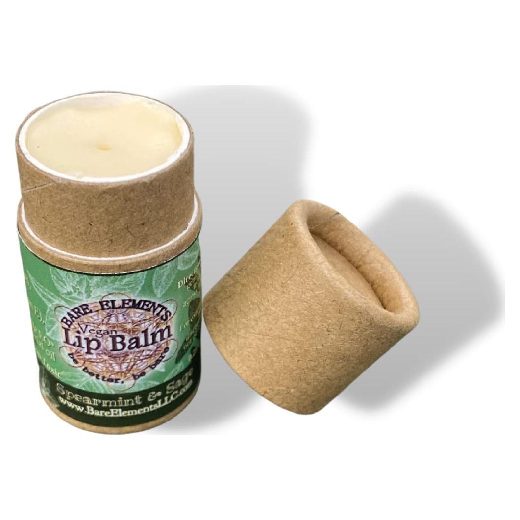 Bálsamo Labial Vegano Bare Elements Menta y Salvia Natural