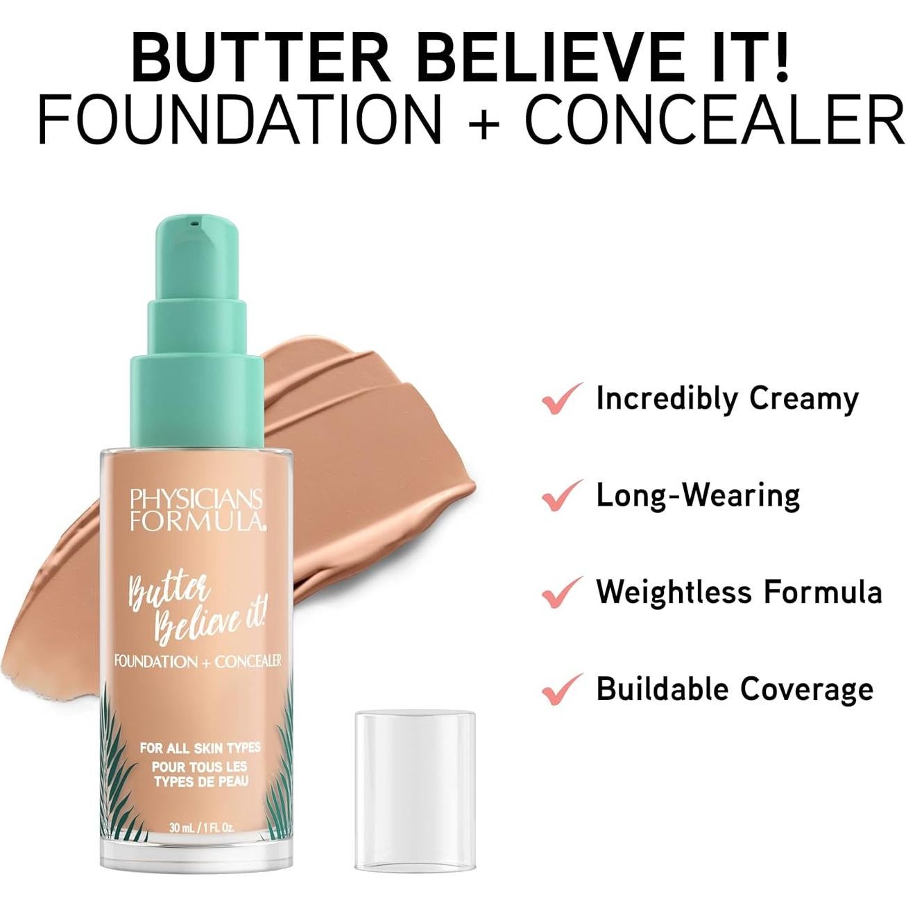 Base y Corrector Butter Believe It! Physicians Formula Claro-Medio