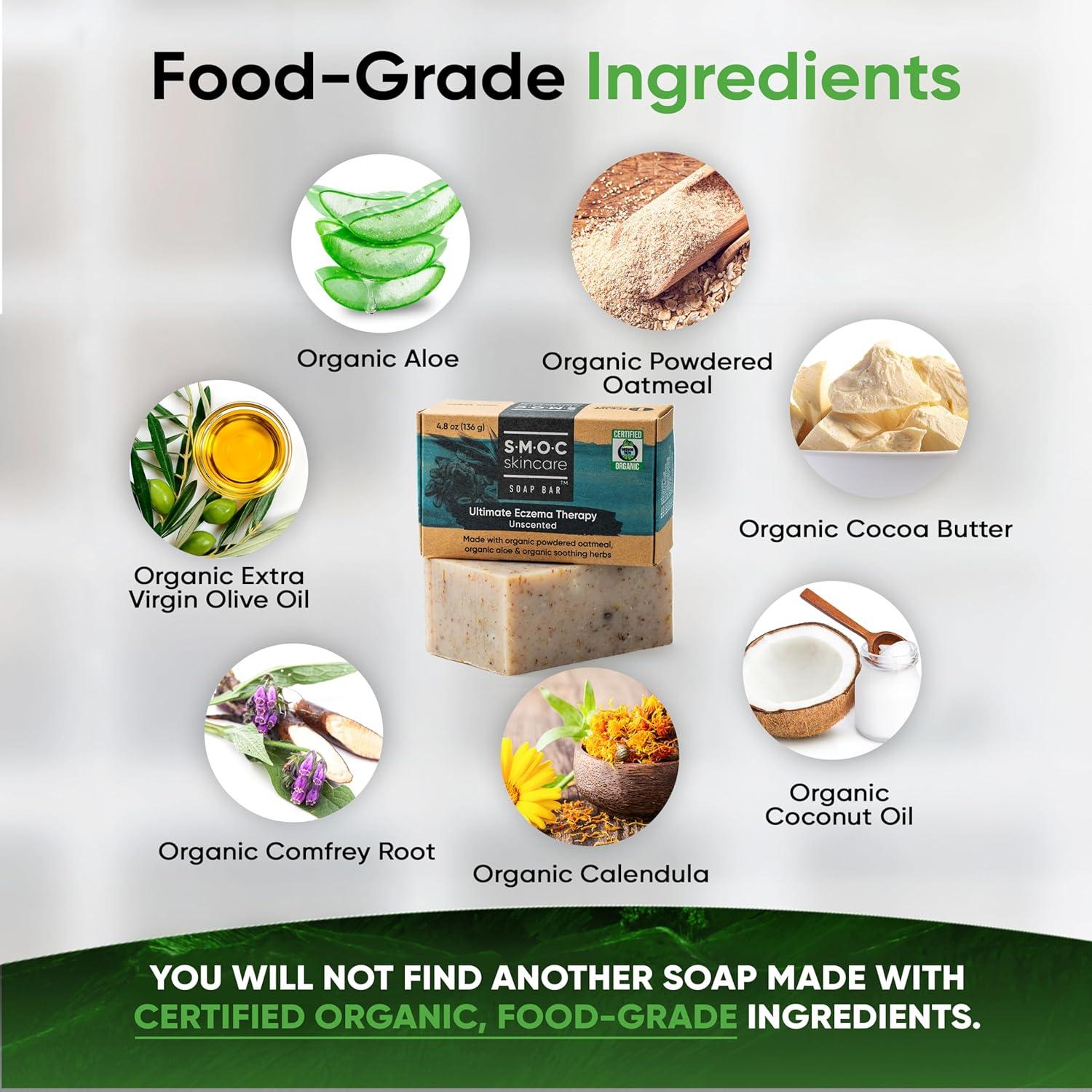 Jabón Orgánico para Eczema Maximum Organic 136g - Sin Fragancia