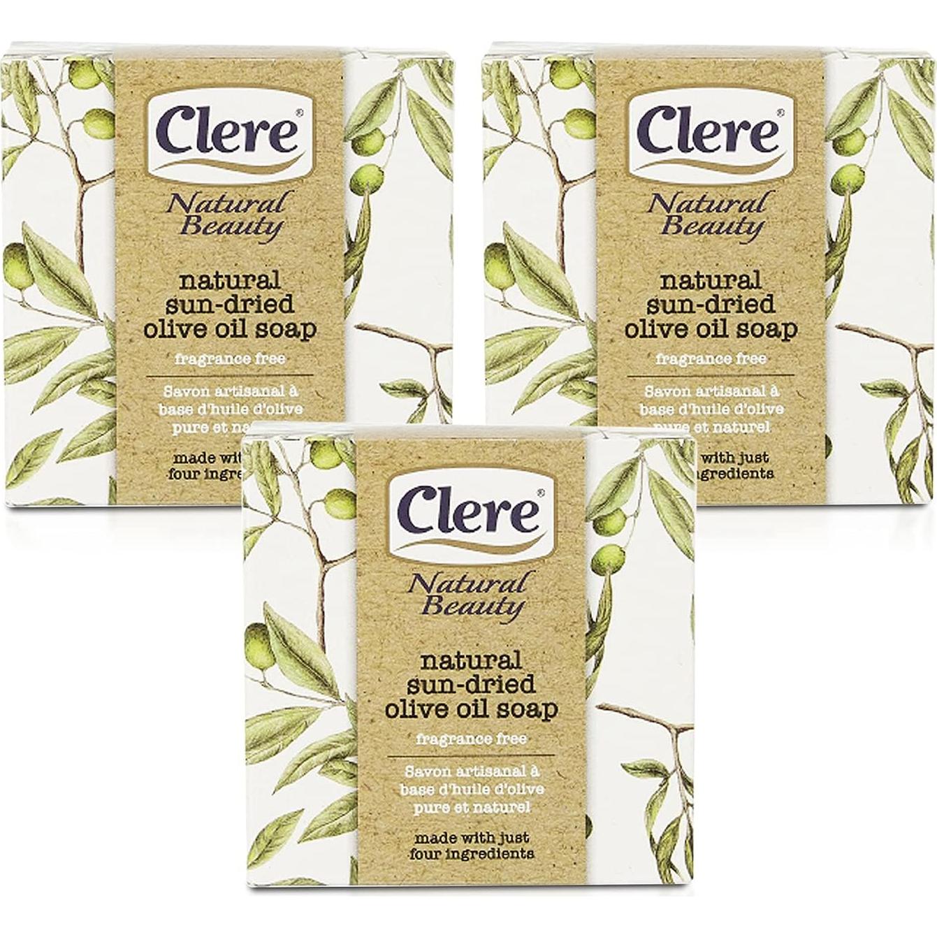 Jabón de Aceite de Oliva Clere 100% Natural Hecho a Mano 600g