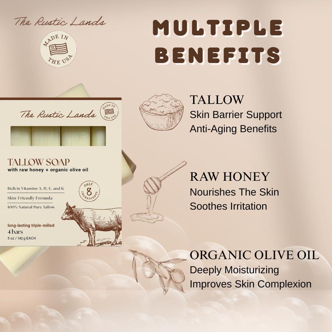 Set de Jabón Natural de Tallo Provence Essentials - 4x142g