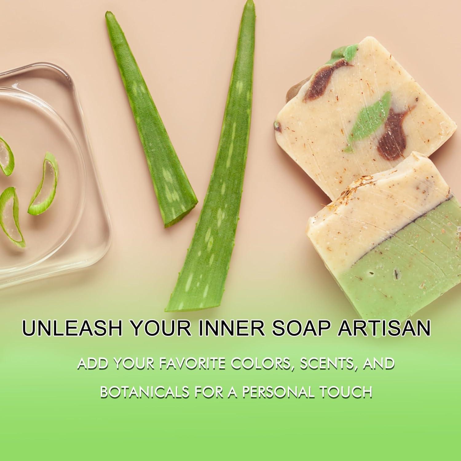 Base de Jabón de Glicerina EDSRDRUS 425g Aloe Vera - Vegana y Natural