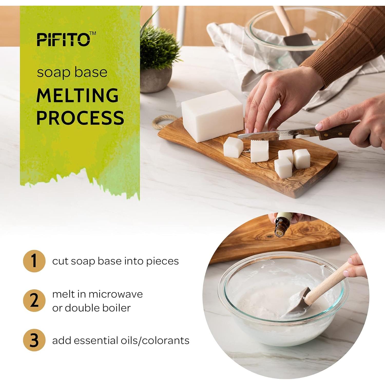 Muestra de Base de Jabón Pifito Melt and Pour 3.18 kg - 7 Variedades