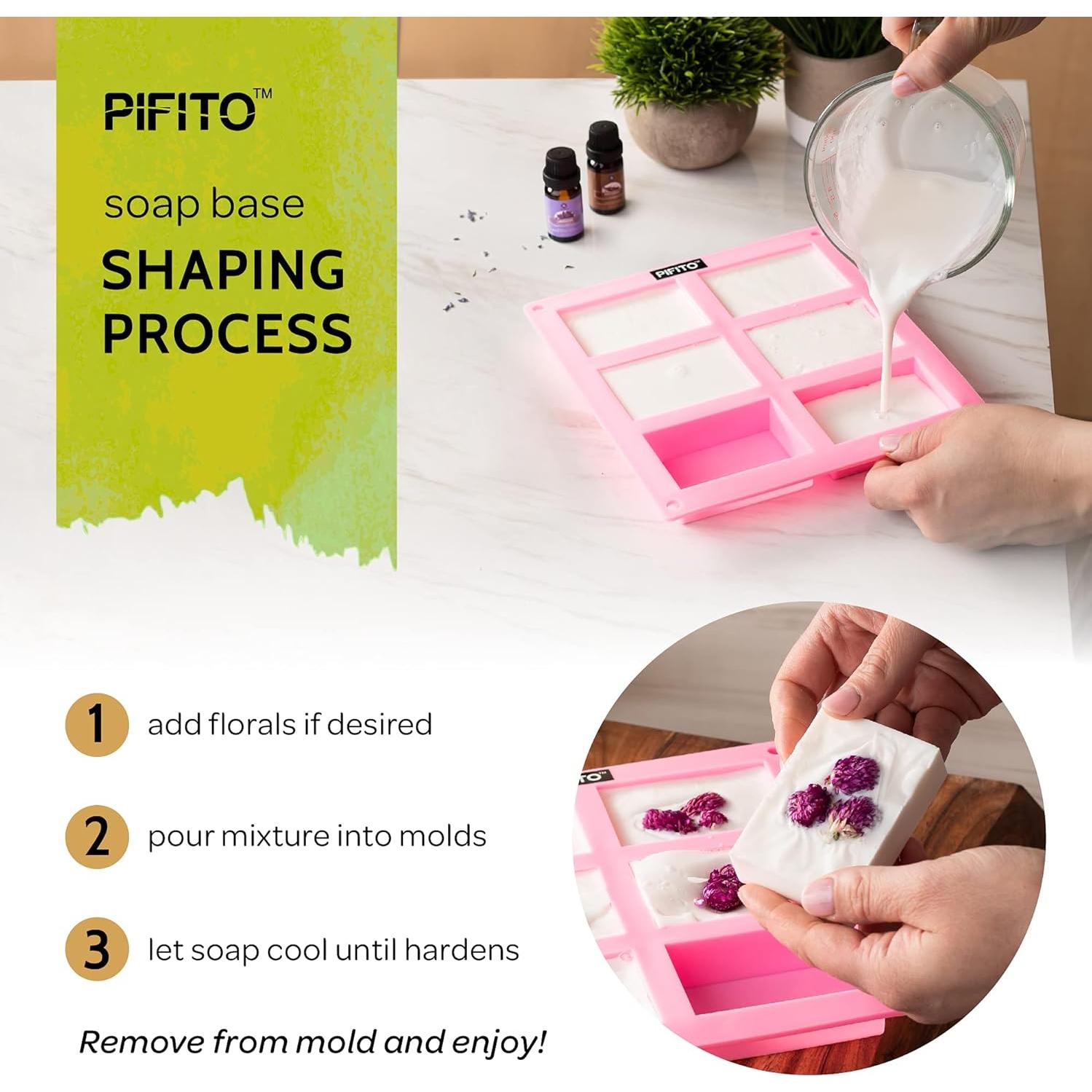 Muestra de Base de Jabón Pifito Melt and Pour 3.18 kg - 7 Variedades