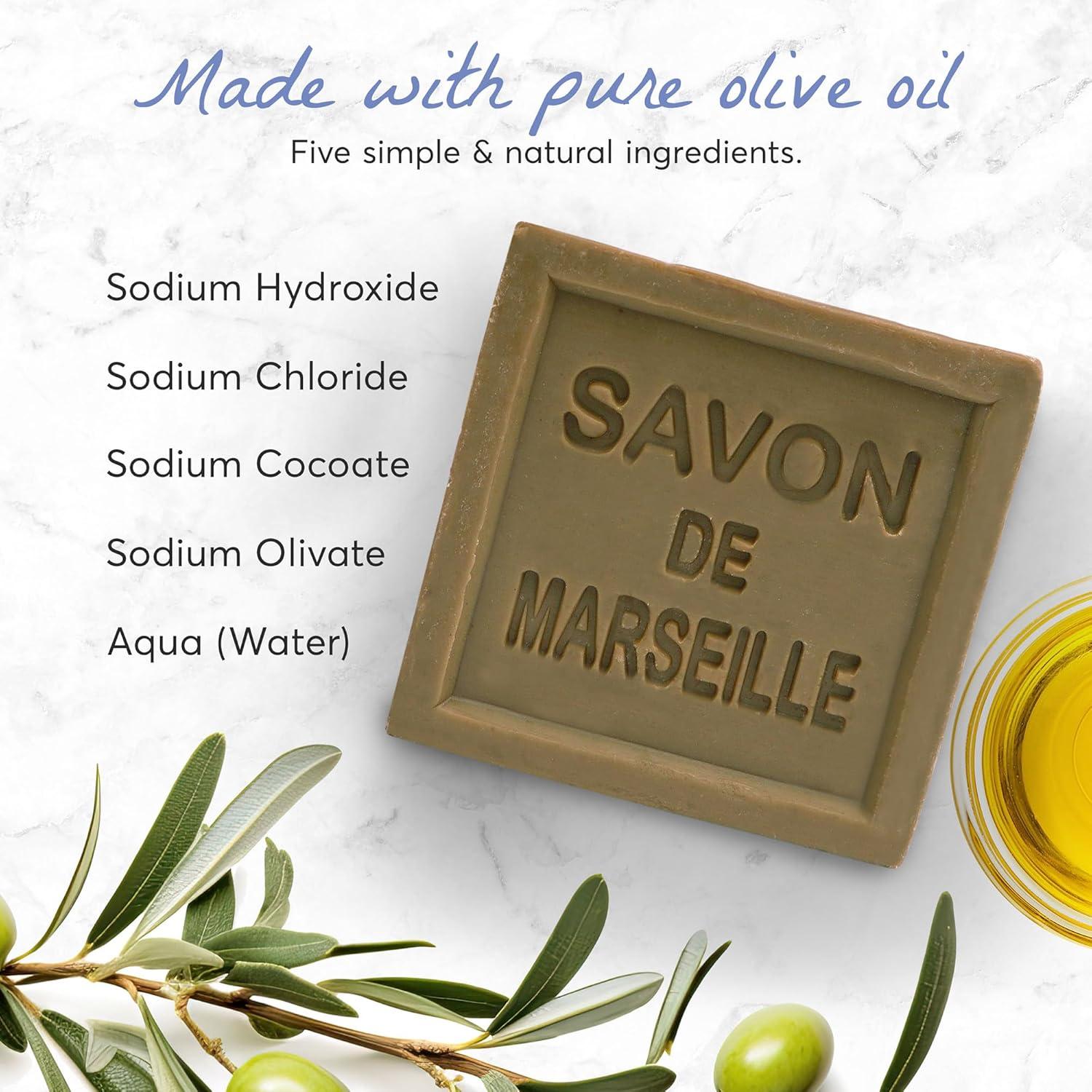 Jabón Natural Savon de Marseille Nossilac 300g Aceite de Oliva