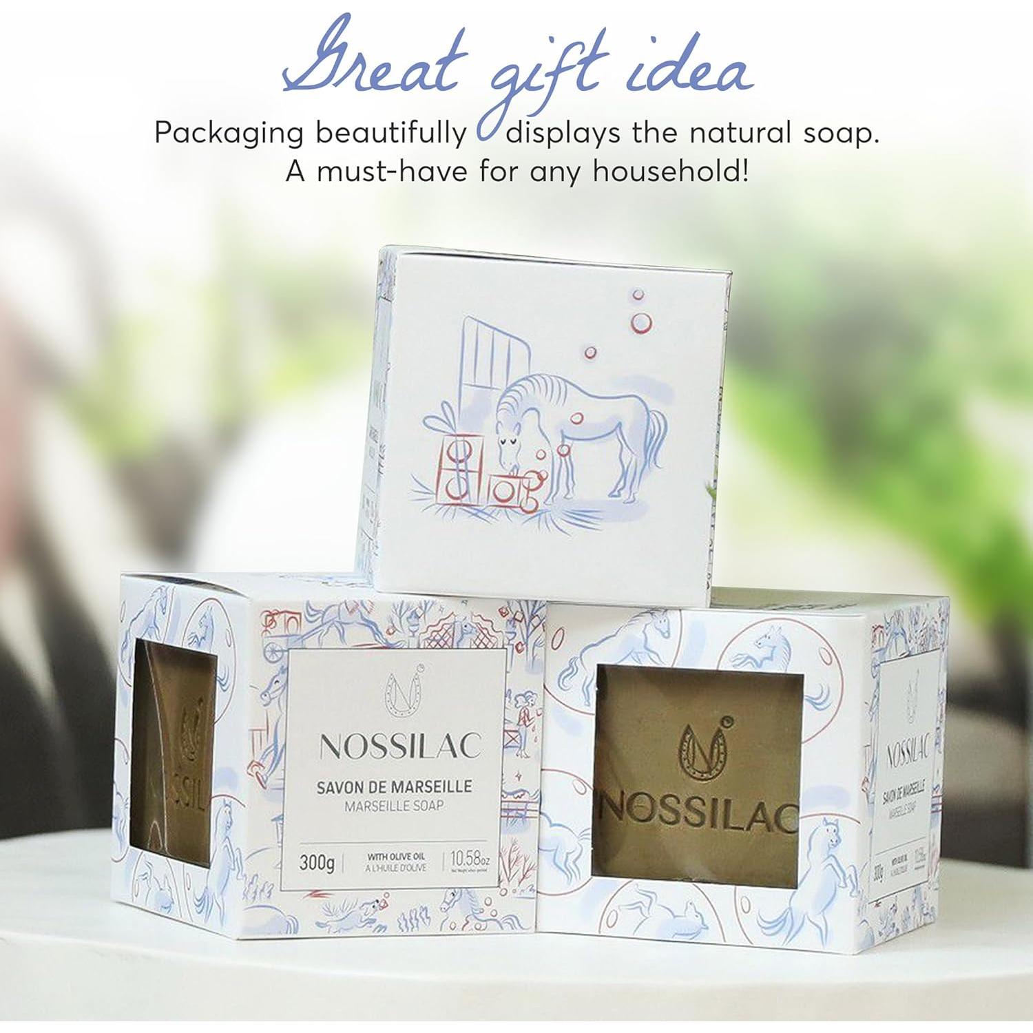 Jabón Natural Savon de Marseille Nossilac 300g Aceite de Oliva