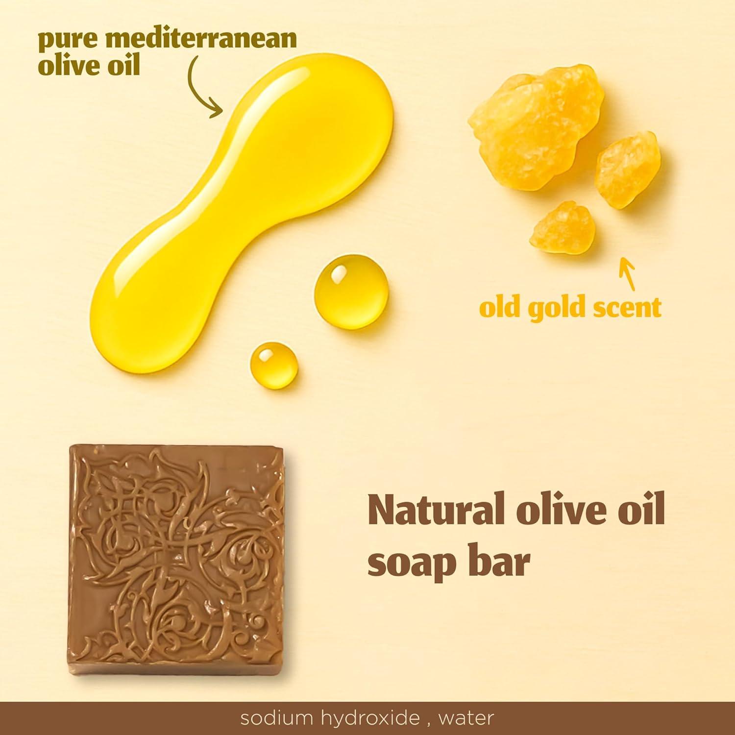 Jabón Natural de Aceite de Oliva Hekaya - 4 Piezas 500g