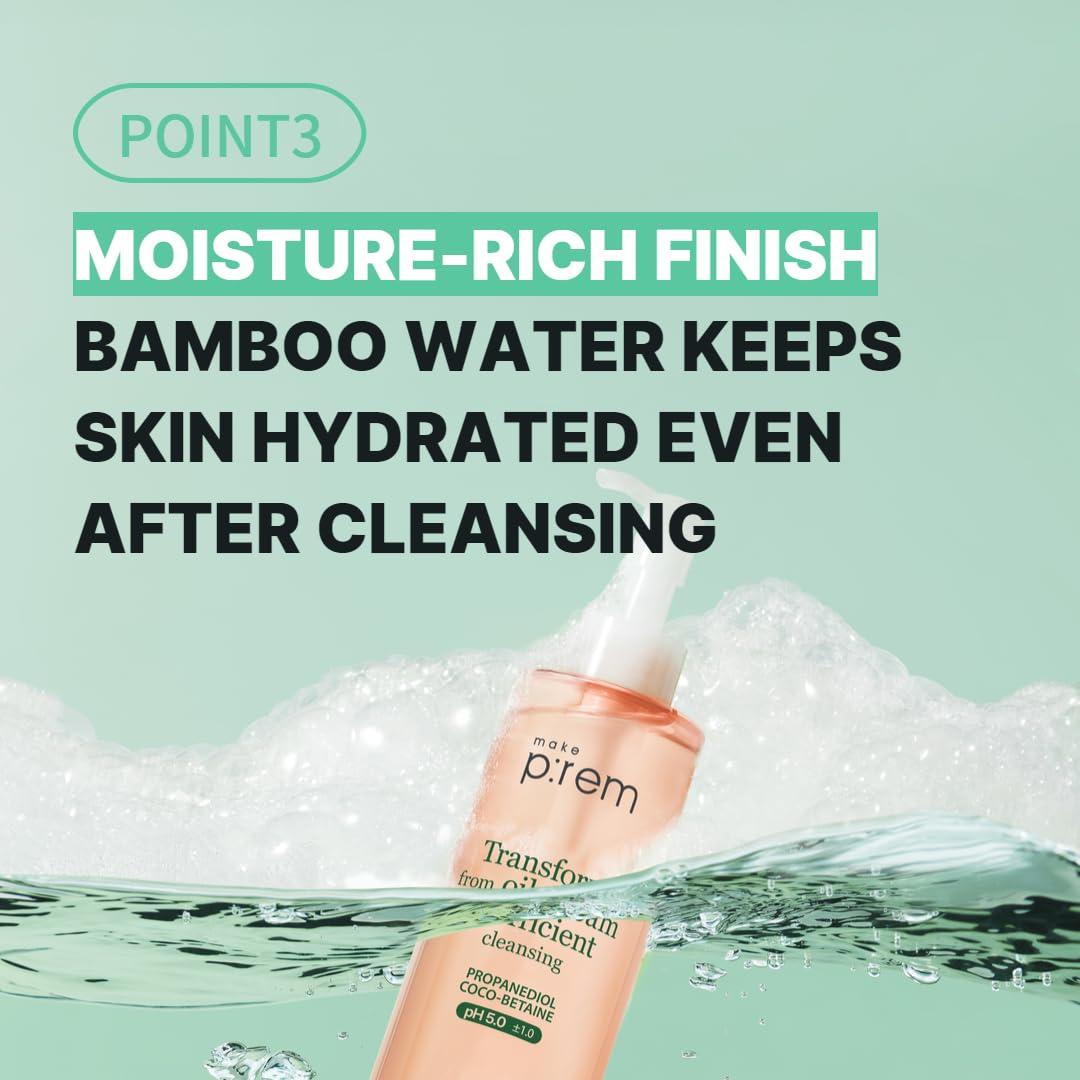 Limpiador Facial a Espuma MAKE P:REM Safe Me 200ml Piel Sensible