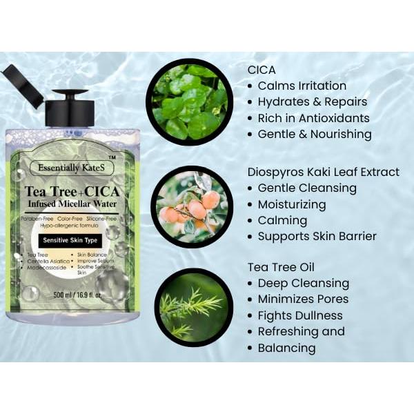 Agua Micelar Limpiadora Essentially KateS 500 ml - Piel Sensible