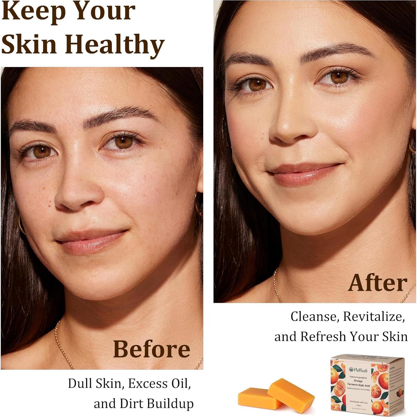 Jabón de Ácido Kójico y Cúrcuma PALFICAB - 2 Barras 28g