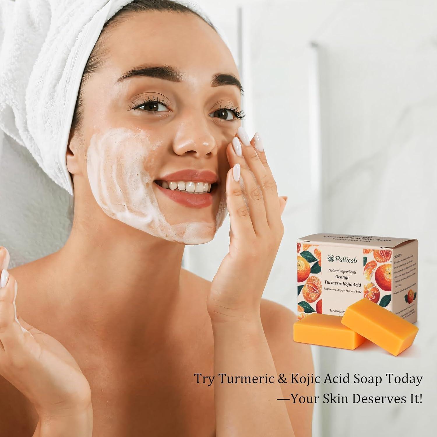 Jabón de Ácido Kójico y Cúrcuma PALFICAB - 2 Barras 28g