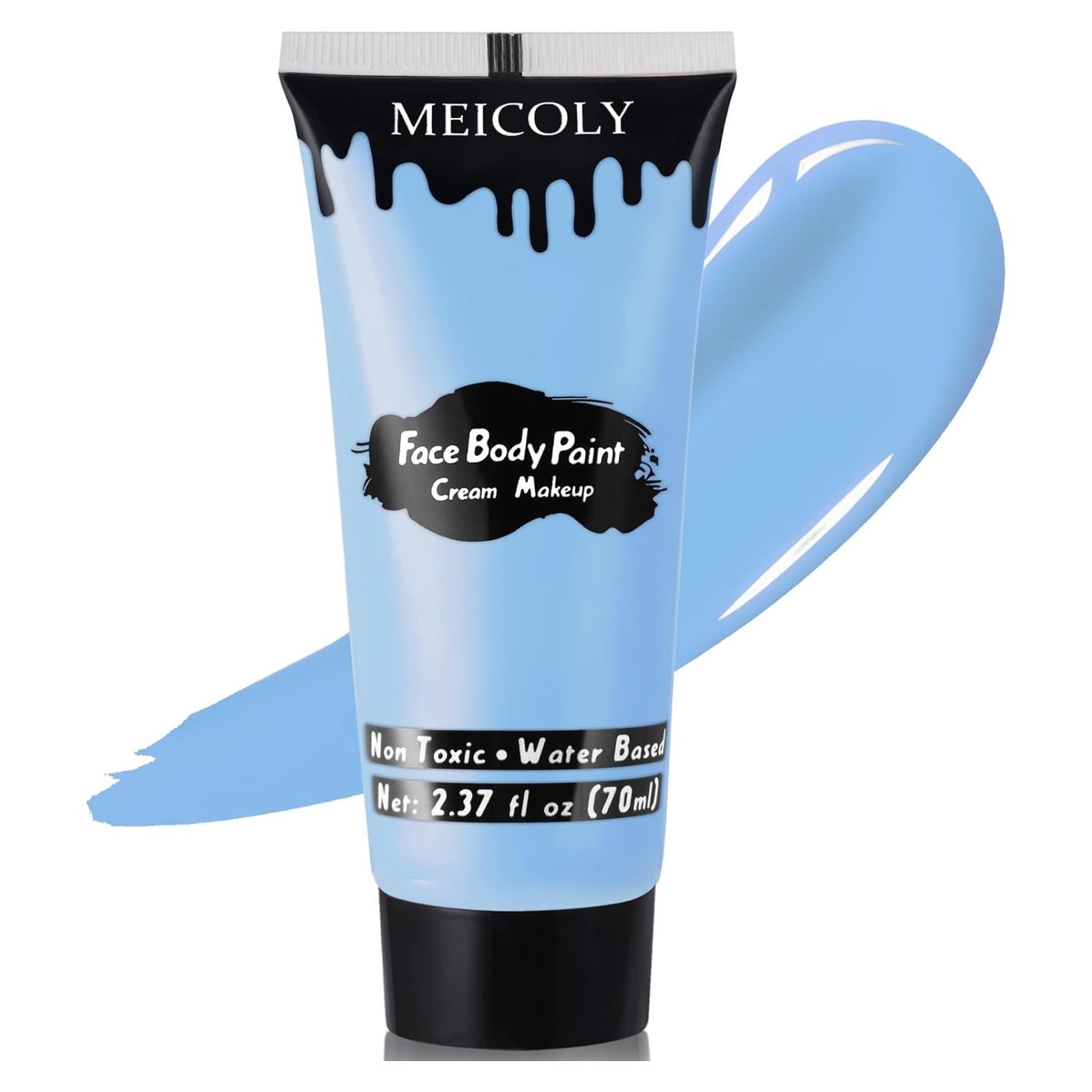 Pintura Facial Azul Claro MEICOLY 67.1g para Halloween