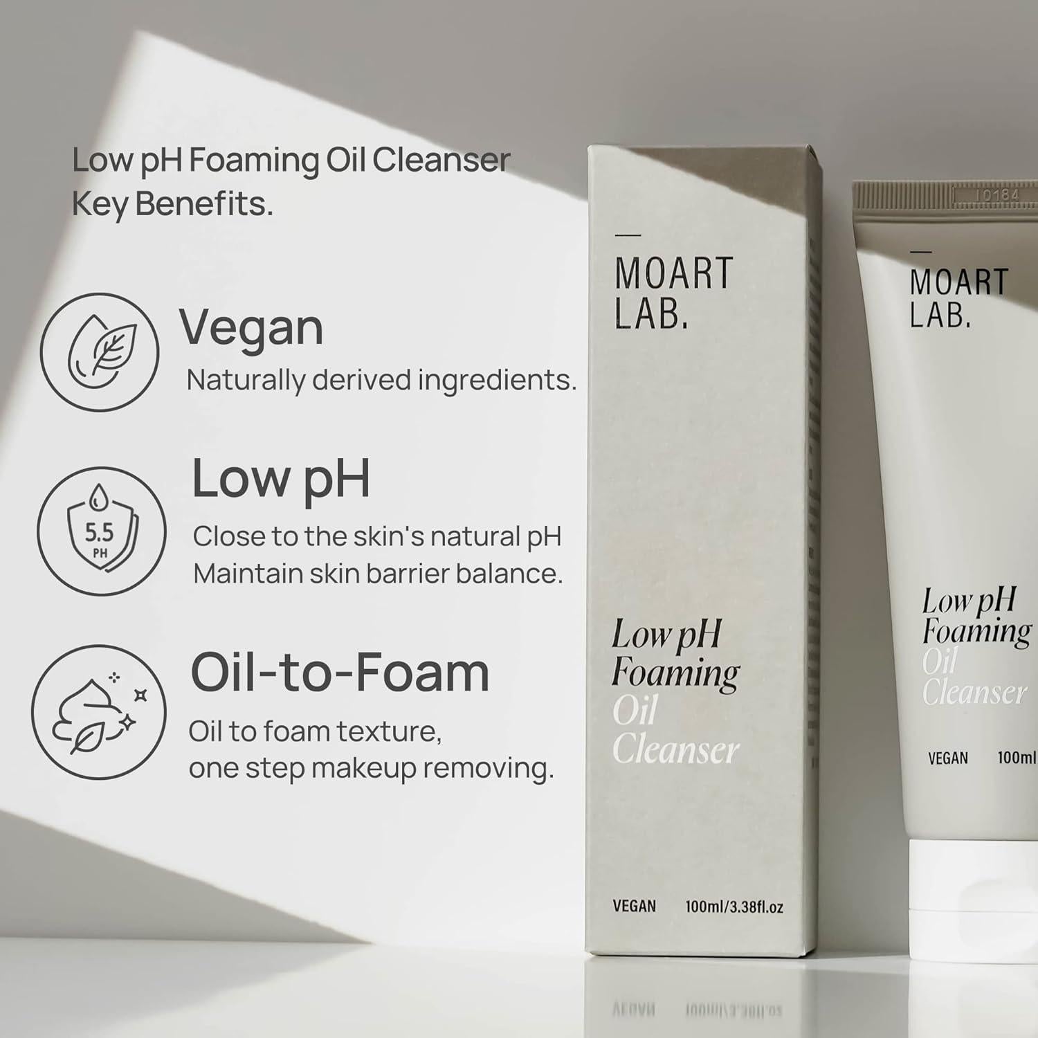 Limpiador Espumoso de Aceite Vegano MOART LAB 140g