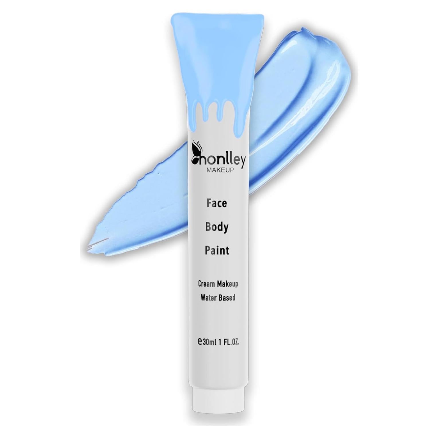 Pintura Facial Azul Claro Honlley 12.19cm Hipoalergénica