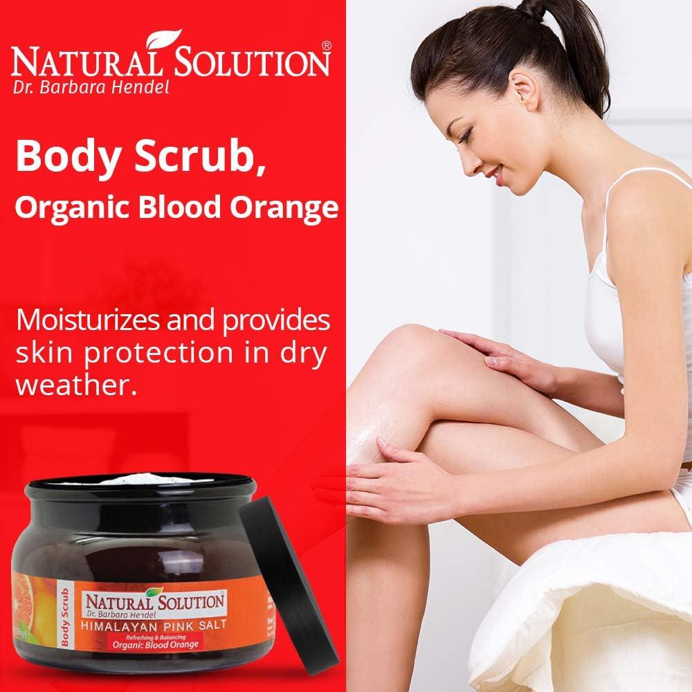 Exfoliante Corporal Natural Solution 348.7g Sal Rosa Naranja Sanguina