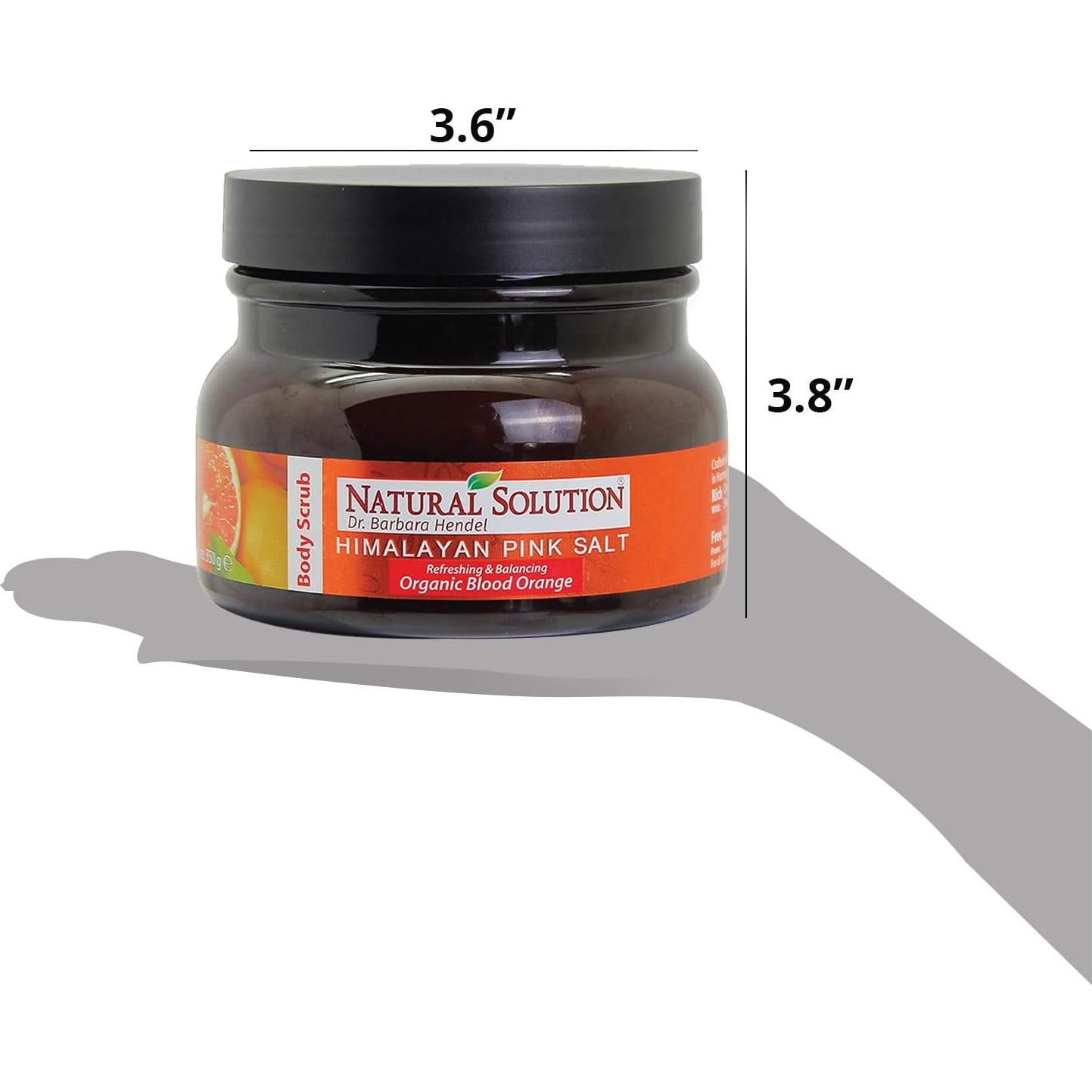 Exfoliante Corporal Natural Solution 348.7g Sal Rosa Naranja Sanguina