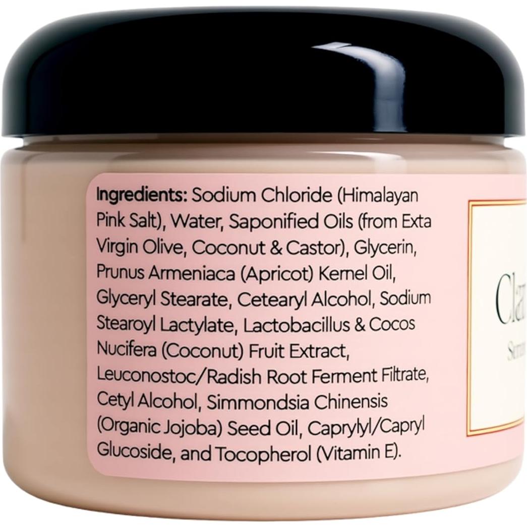 Exfoliante Corporal Natural Claya Sal Rosa 170 g Hidratante