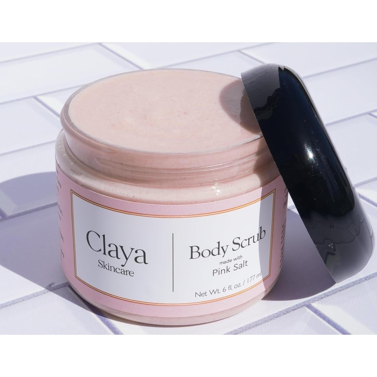 Exfoliante Corporal Natural Claya Sal Rosa 170 g Hidratante