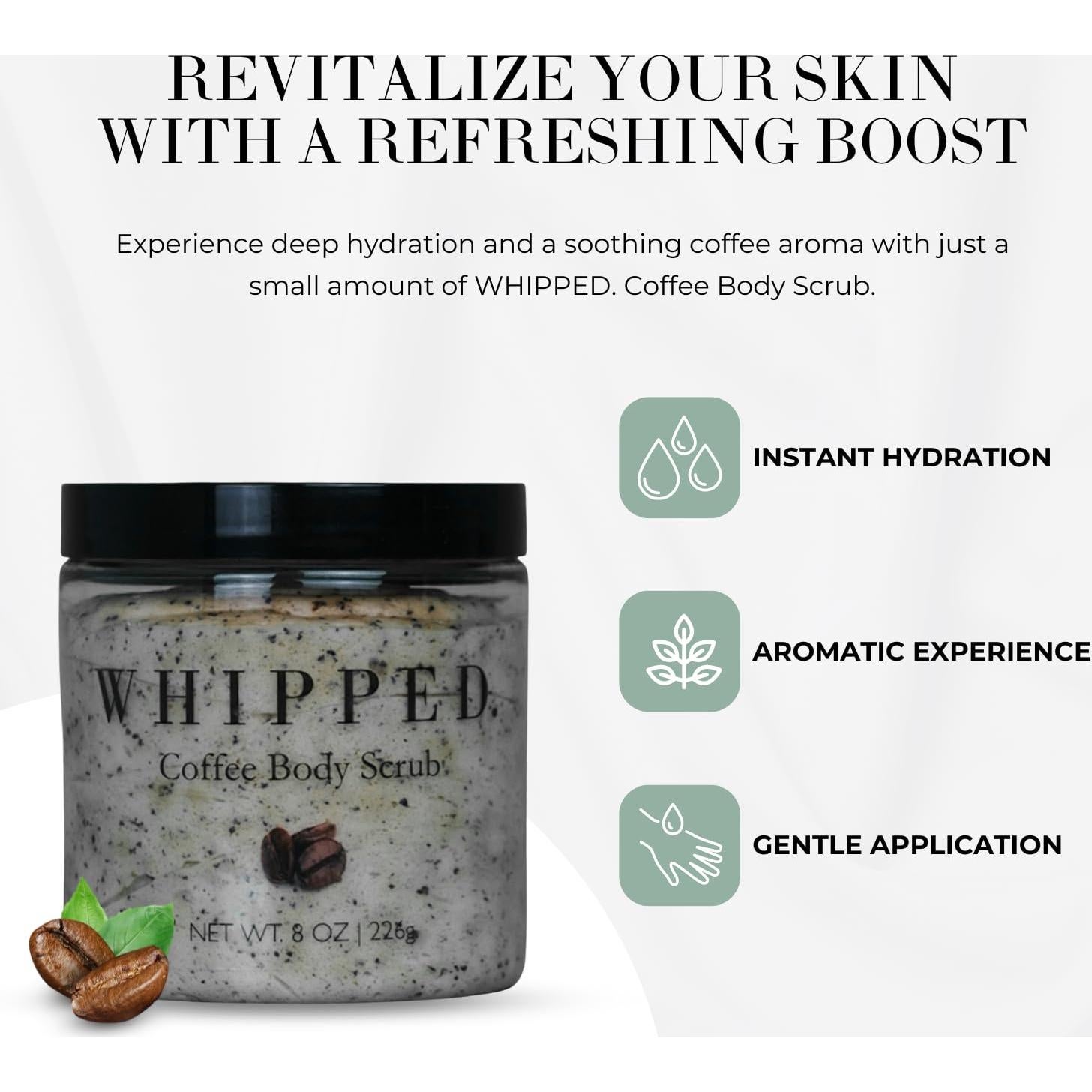 Exfoliante de Café Batido WHIPPED 226.8 g - Hidratante y Suave