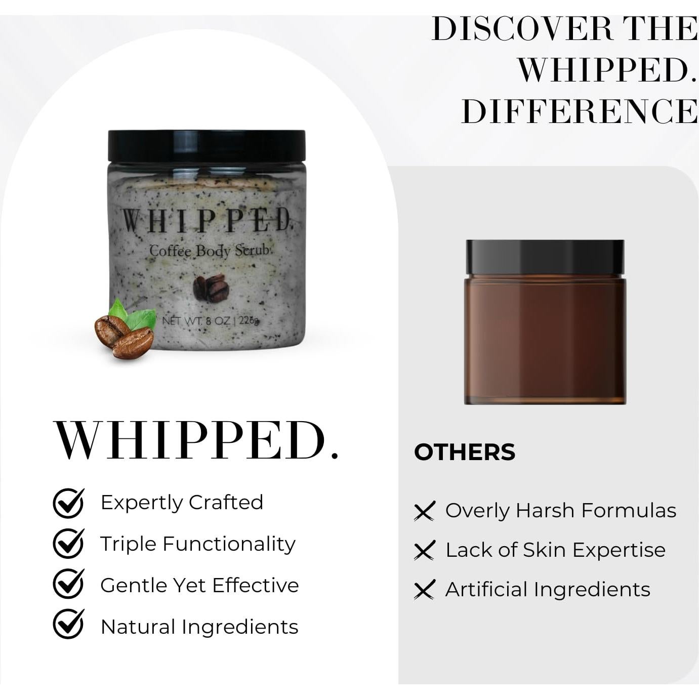 Exfoliante de Café Batido WHIPPED 226.8 g - Hidratante y Suave