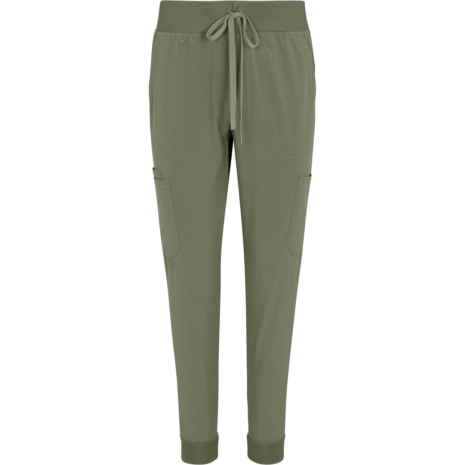 Conjunto de Scrubs Jogger para Mujeres Uniformes Naturales - Top Tuck-In