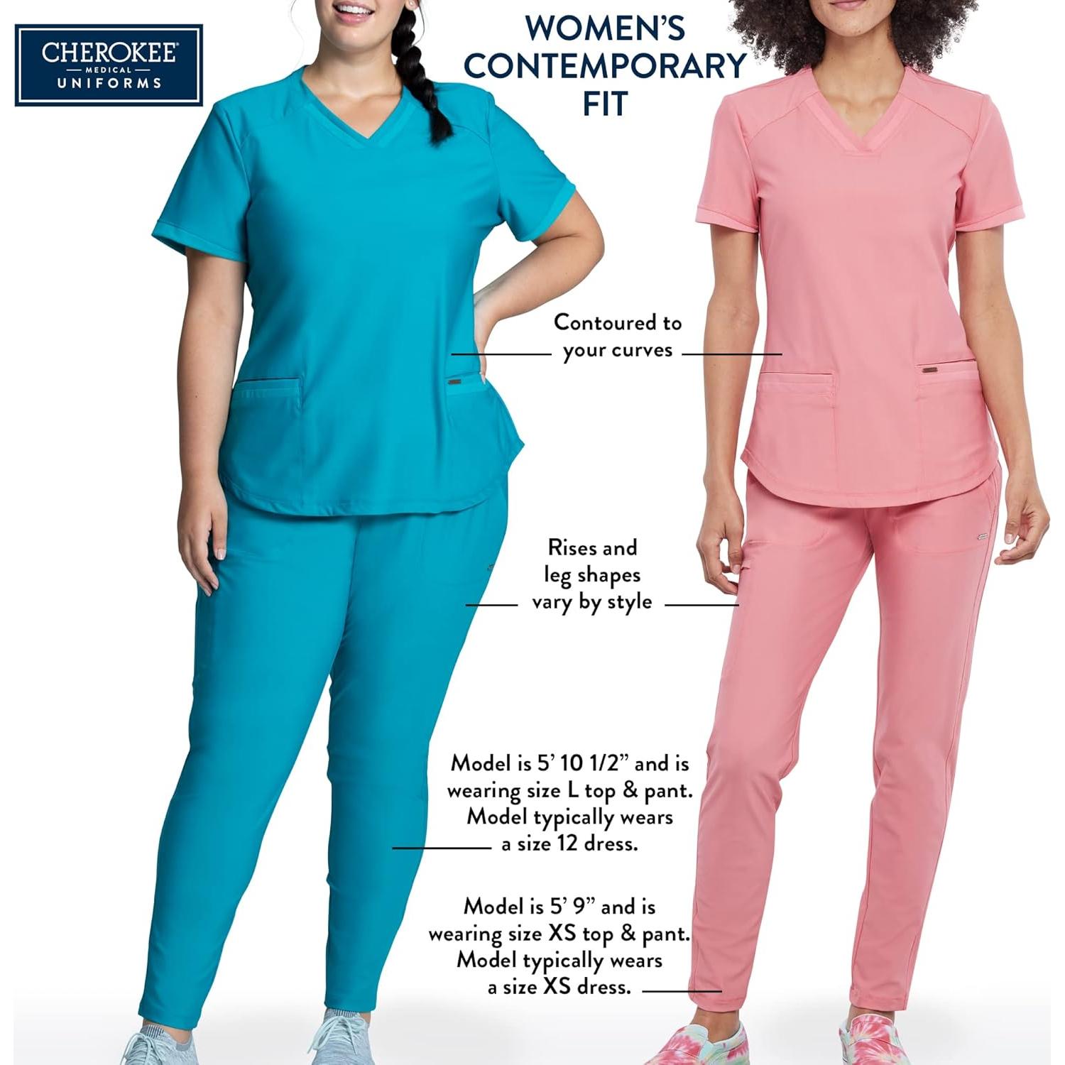 Pantalón Scrubs Mujer Cherokee CK095 Stretch 360° Olivo
