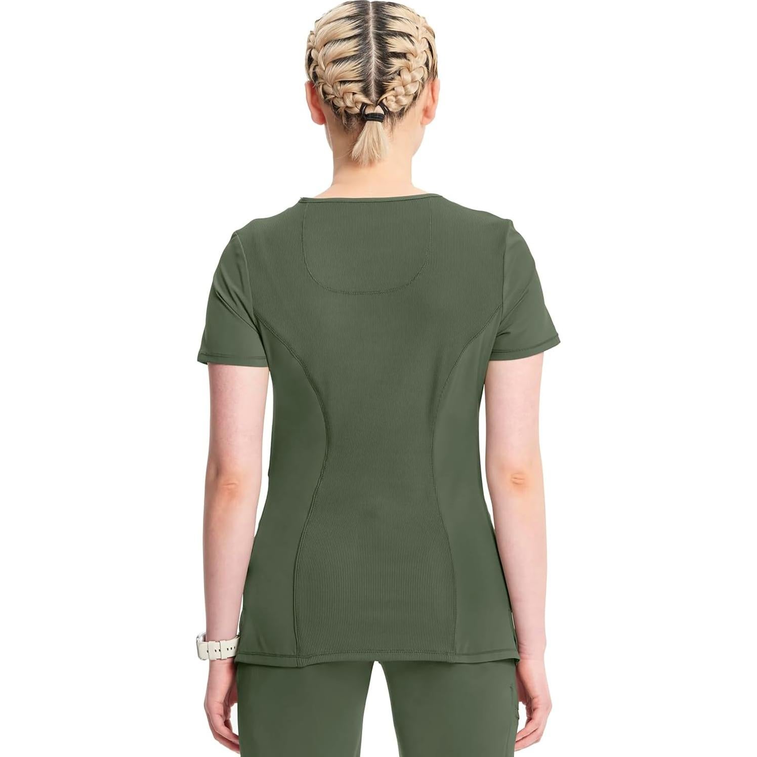 Top de Scrubs para Mujeres Cherokee Infinity 2625A Oliva XL