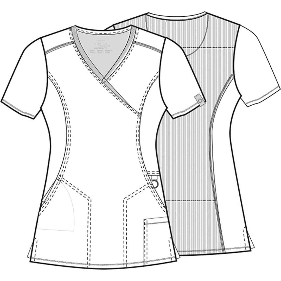 Top de Scrubs para Mujeres Cherokee Infinity 2625A Oliva XL