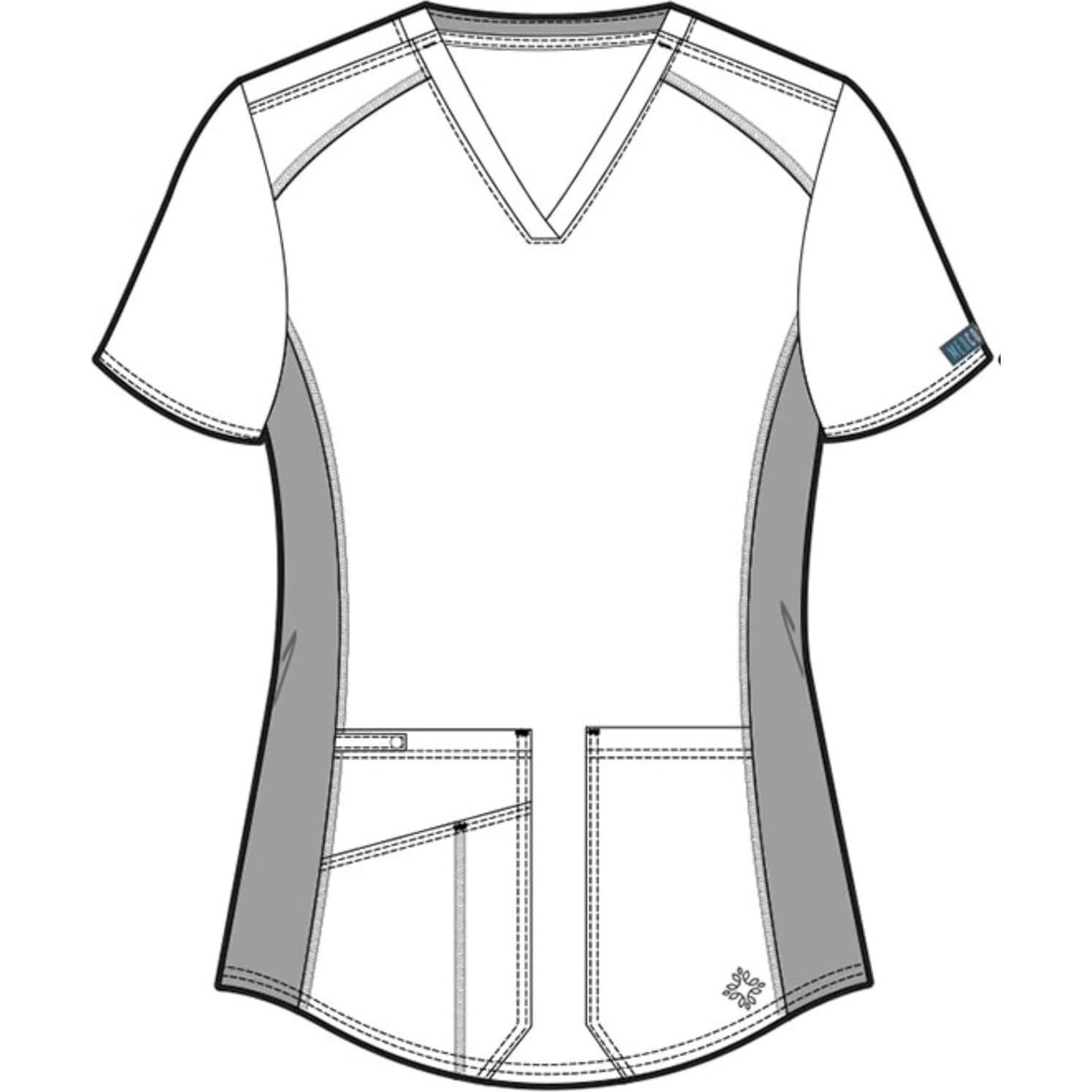 Top de Scrubs Med Couture Mujer Cuello en V 4 Bolsillos