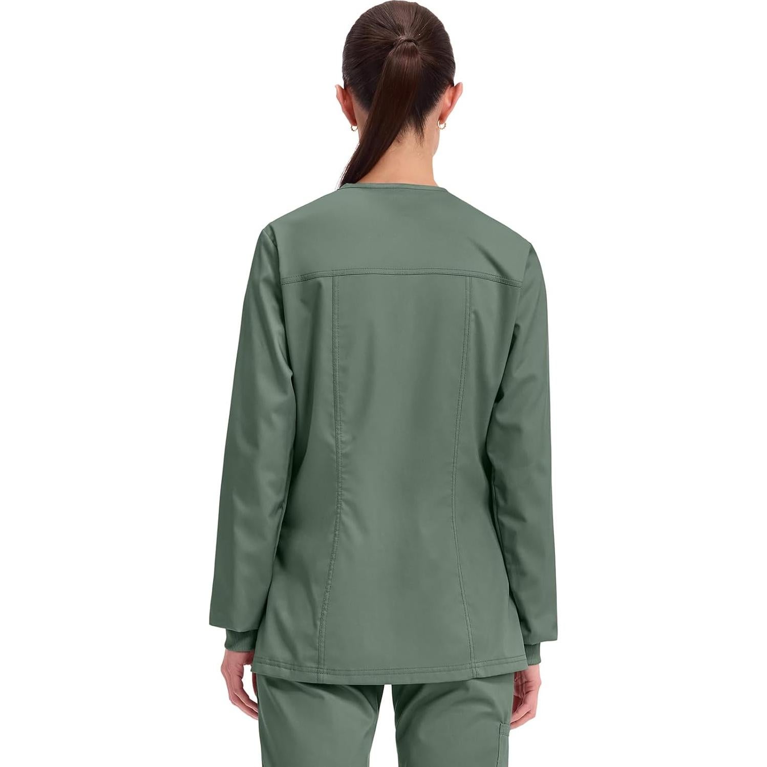 Chaqueta de Scrubs para Mujeres Cherokee WW310 Oliva X-Pequeño