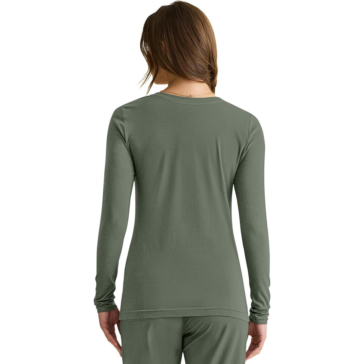 Camiseta de Scrub de Manga Larga Healing Hands 5047 Oliva