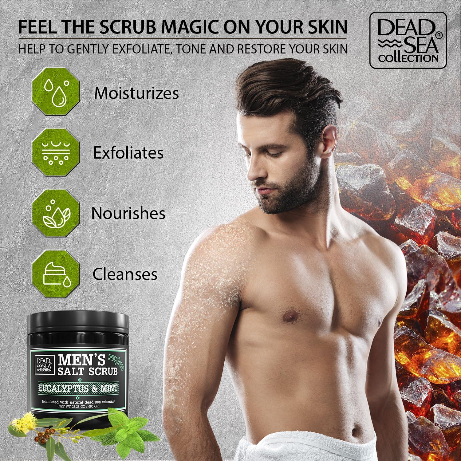 Exfoliante Corporal de Sal Eucalipto Crystalline 660 g - Hombres