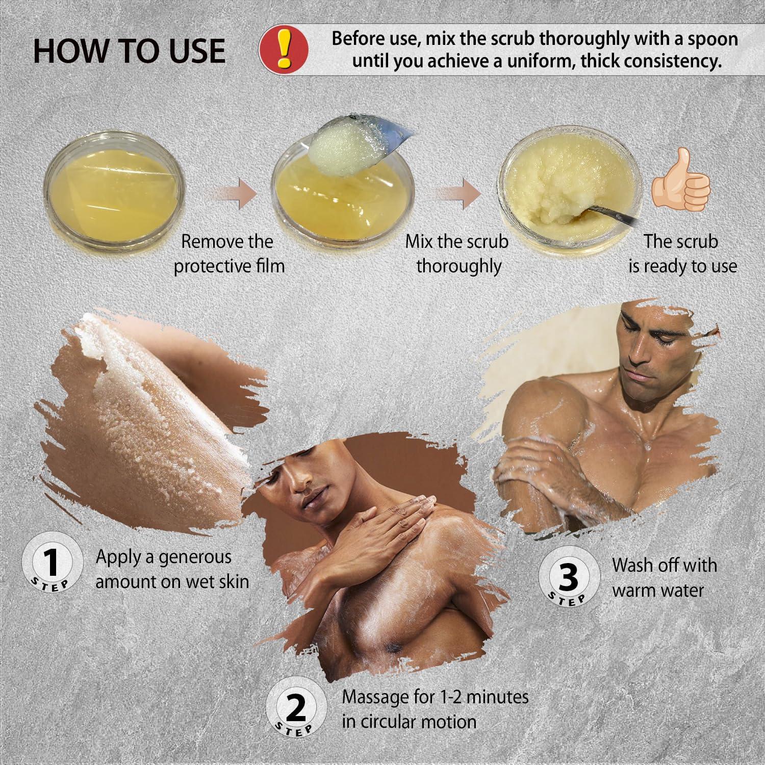 Exfoliante Corporal de Sal Eucalipto Crystalline 660 g - Hombres